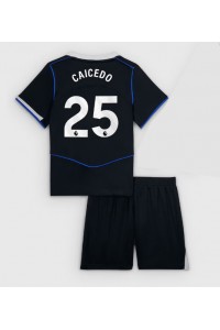 Fotbalové Dres Chelsea Moises Caicedo #25 Dětské Třetí Oblečení 2025-26 Krátký Rukáv (+ trenýrky)